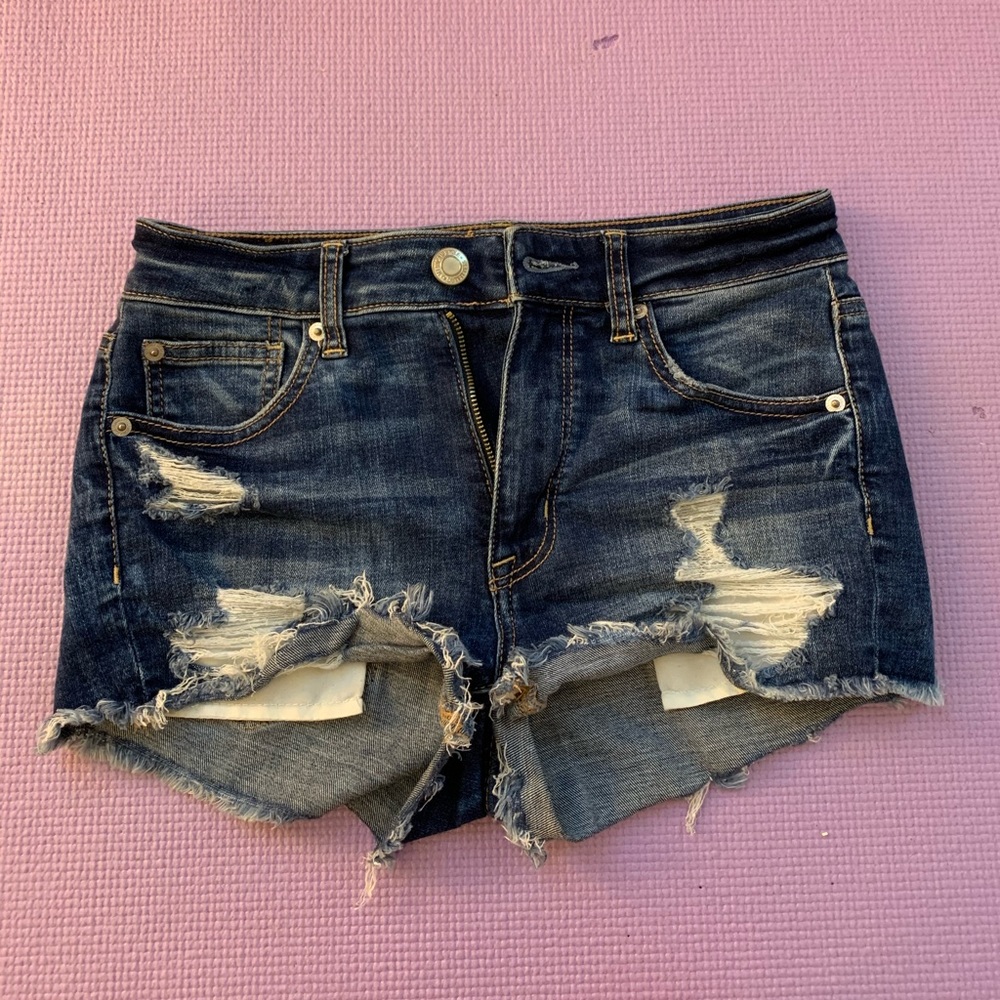 American Eagle High Waisted denim shorts